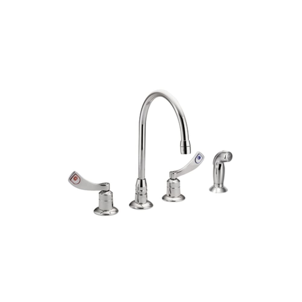 Shop Moen 8244 M Dura Commercial Kitchen Faucet Chrome Overstock 16297865