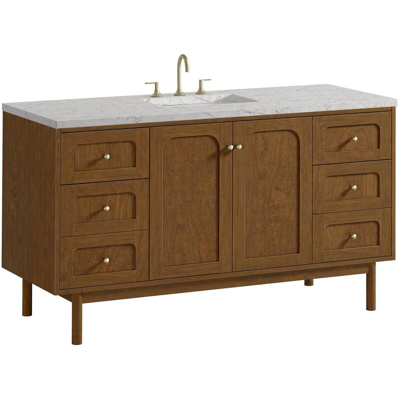 James Martin Vanities 545-V60S-FEJP Laurent 60" Single Basin Poplar
