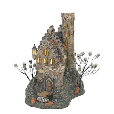 Department 56 Snow Village Castle Calvaria Lighted Halloween Building