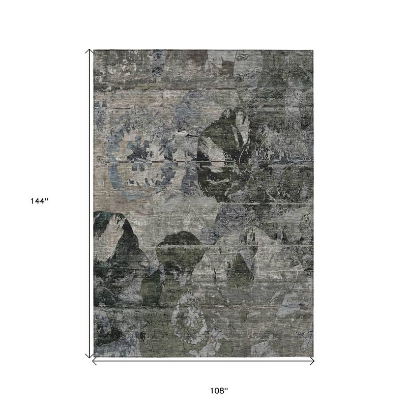 Gasi Artistic Abstract Weather Resistant Blended Style Runner Outdoor Rug