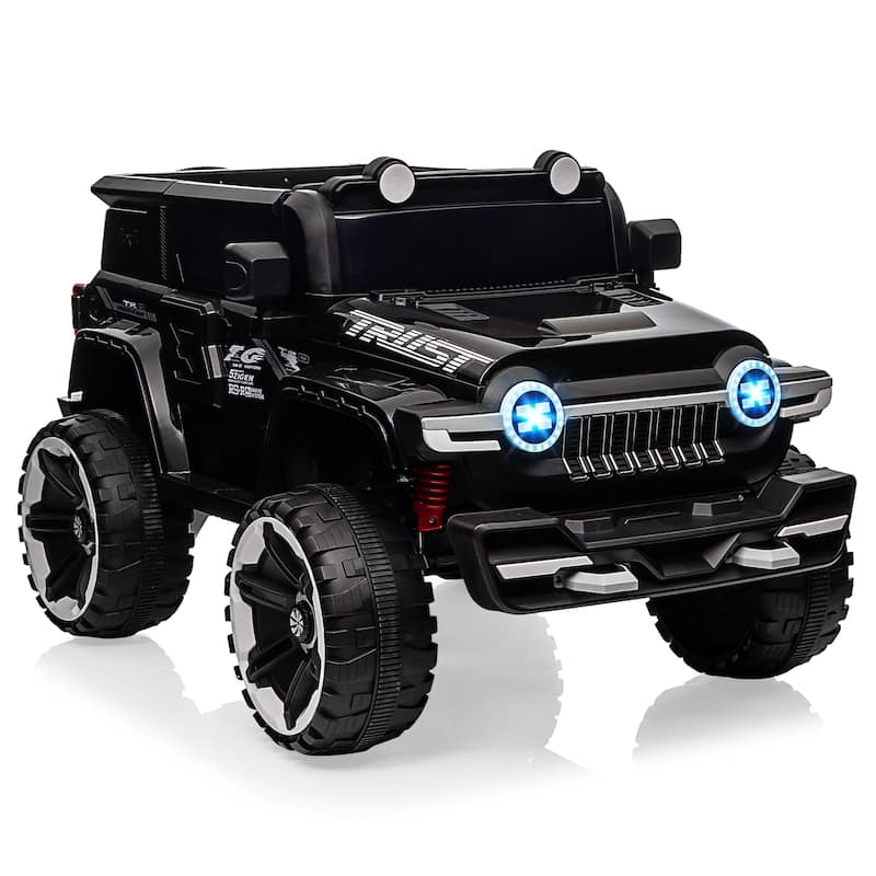 Ride on Truck Car for Kids Ages 3-6, 12V Electric Toy Car - Black