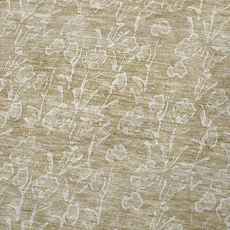 Premium Machine Washable Modern Floral Sherpa Throw Blanket