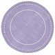 preview thumbnail 118 of 127, SAFAVIEH Handmade Bella Alverta Dotted Border Wool Rug 5' Round - Lavander/Ivory