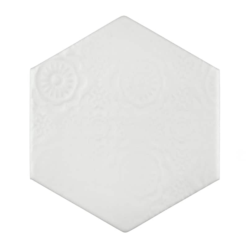 Merola Tile Caprice Bianco 4-3/8" x 5" Porcelain Wall Tile - Case (36 Tiles)