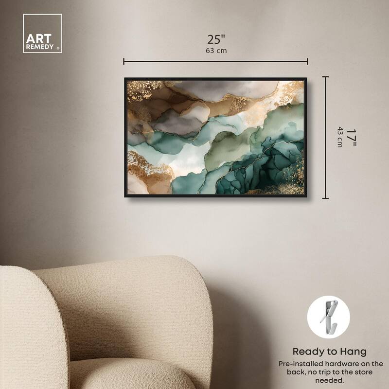 Golden Estuary I Canvas by Art Remedy