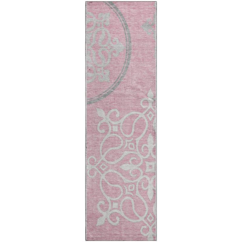 Premium Washable Super Soft Transitional Scroll Mayfield Rug