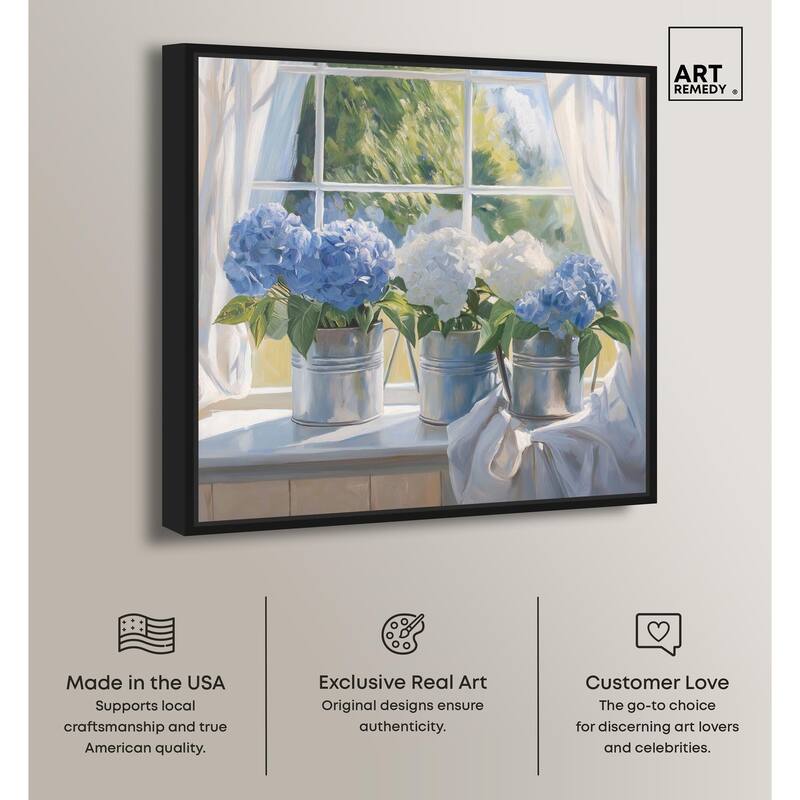 Window Bloom Canvas by Art Remedy