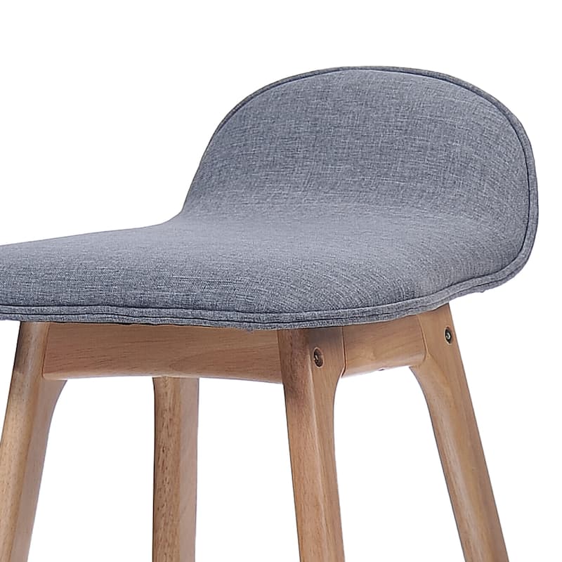 Anatoli Mid-century Modern Upholstered Barstool (Set of 2) by Christopher Knight Home