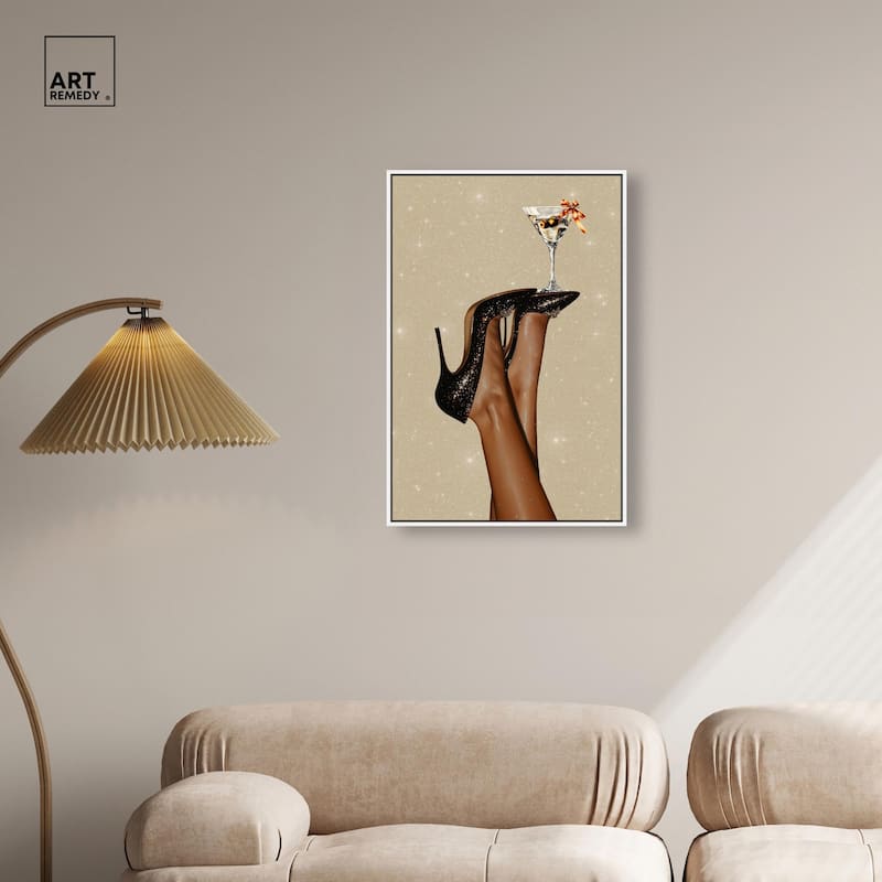 Martini on Display Canvas by Art Remedy