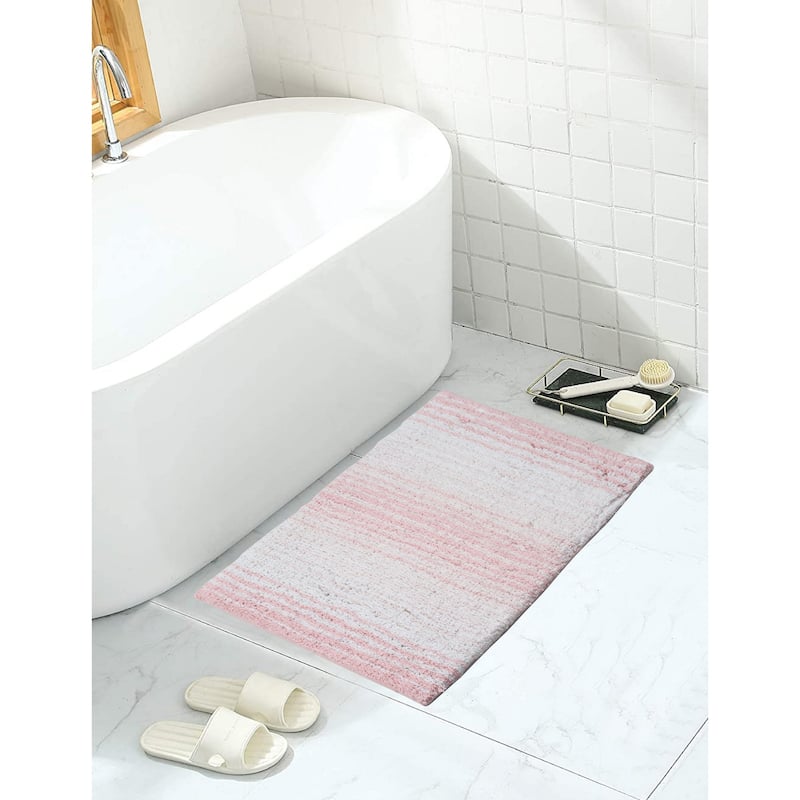 Gradiation Collection Absorbent Cotton Machine Washable Bath Rug