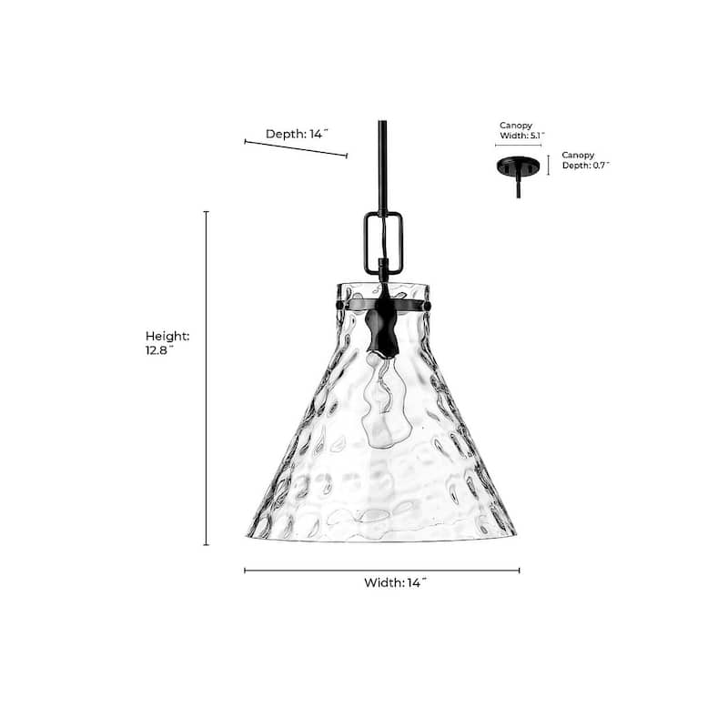 Millennium Lighting 20201 Barlon 14" Wide Pendant