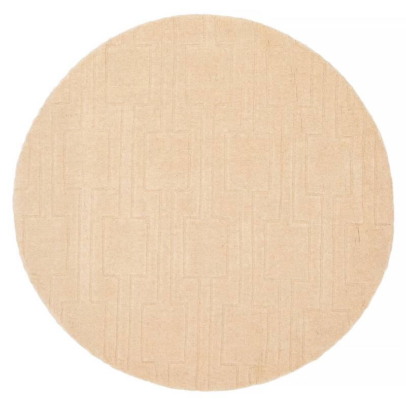 Kashkuli Gabbeh Beige Rug 4'0" x 4'0" - 4'0 x 4'0 - Beige - 4'0 x 4'0