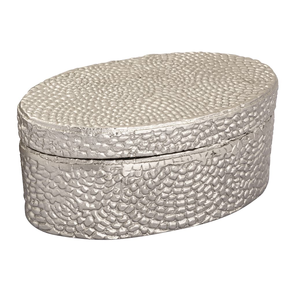 Atlas Oval Pebble Aluminum Storage Box
