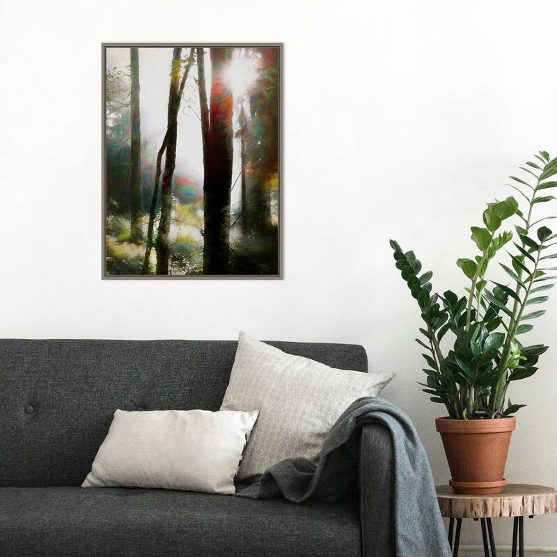Dare to Believe by Helen White Framed Canvas Wall Art Print - Sylvie Greywash