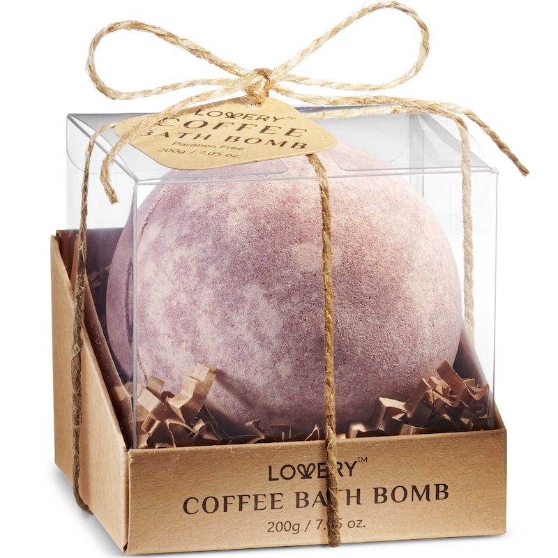 Lovery Coffee Handmade Bath Bomb, 7oz Extra Large Spa Body Care Ball - 7 oz