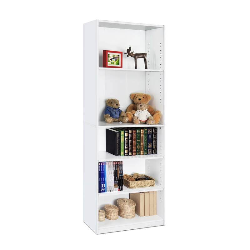 Porch & Den Astor Adjustable Shelf Bookcase - White - 5