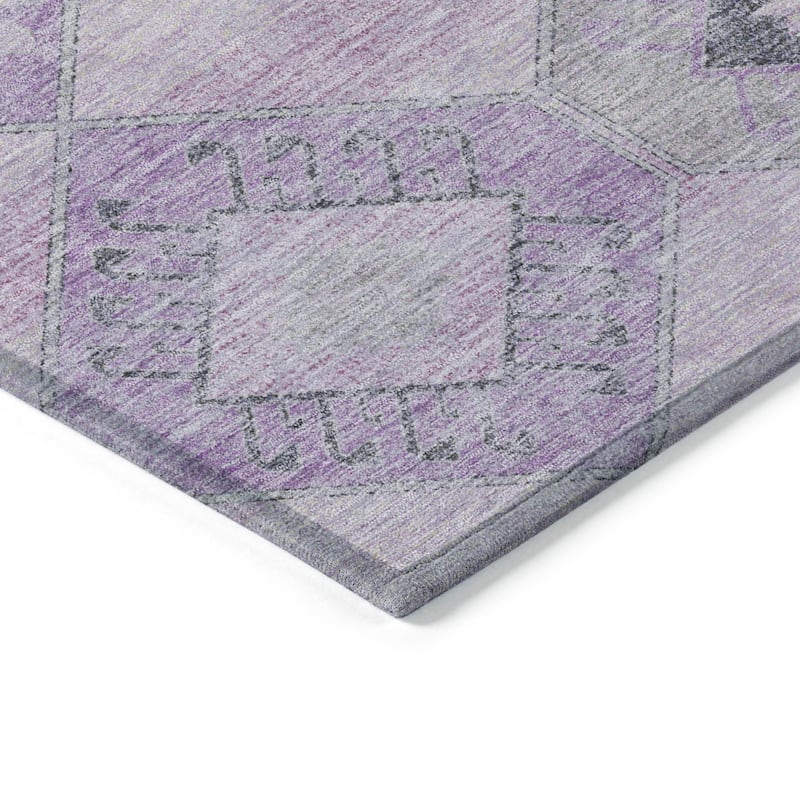 HomeRoots Aztec Transitional Rectangle Outdoor Rug
