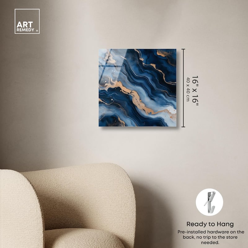 Deep Sea Geode II Acrylic by Art Remedy, Ready to Hang