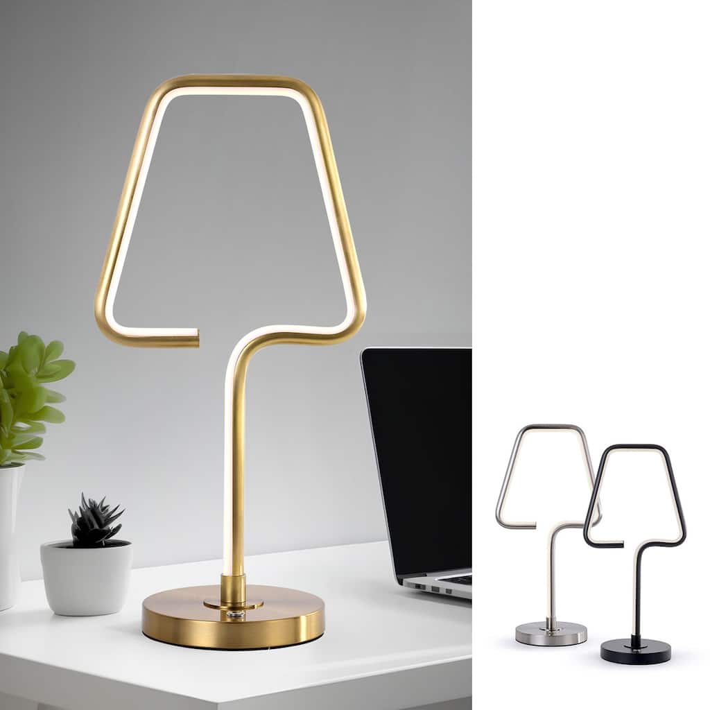 THE LAMP 21.5"H Dimmable LED Tube Table Lamp