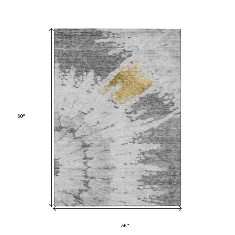 HomeRoots Abstract Transitional Rectangle Outdoor Rug