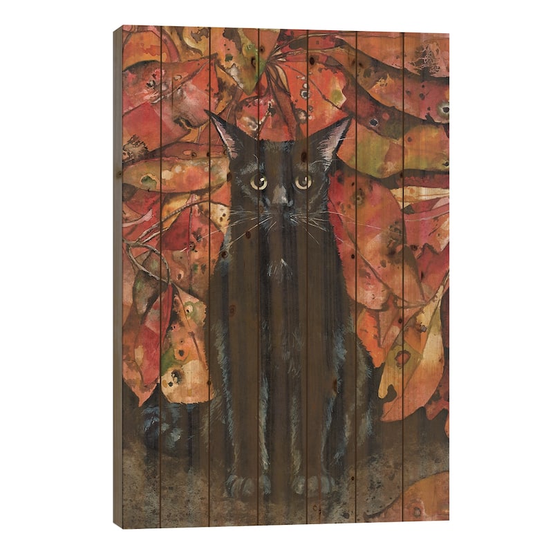 Ailurophobia Print On Wood by Maggie Vandewalle - Multi-Color - 40x26x1.5
