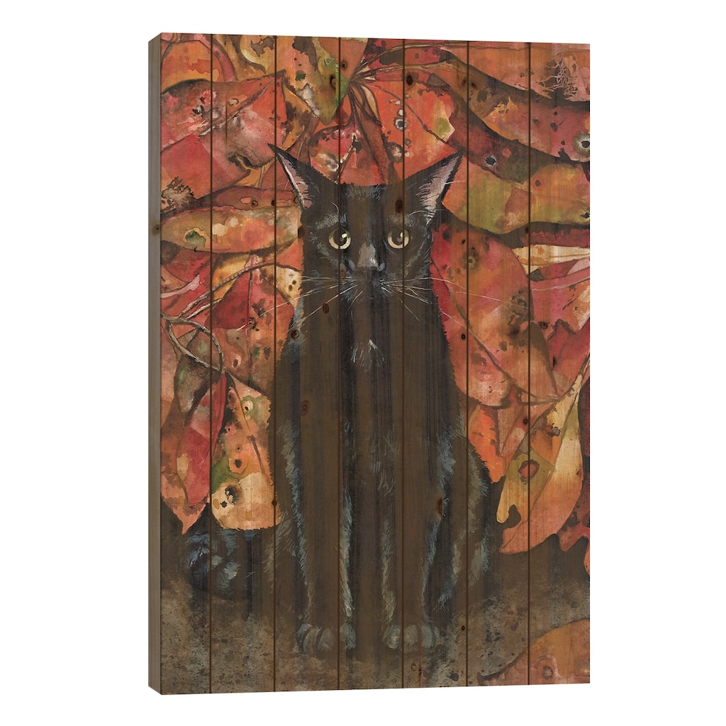 Ailurophobia Print On Wood by Maggie Vandewalle - Multi-Color
