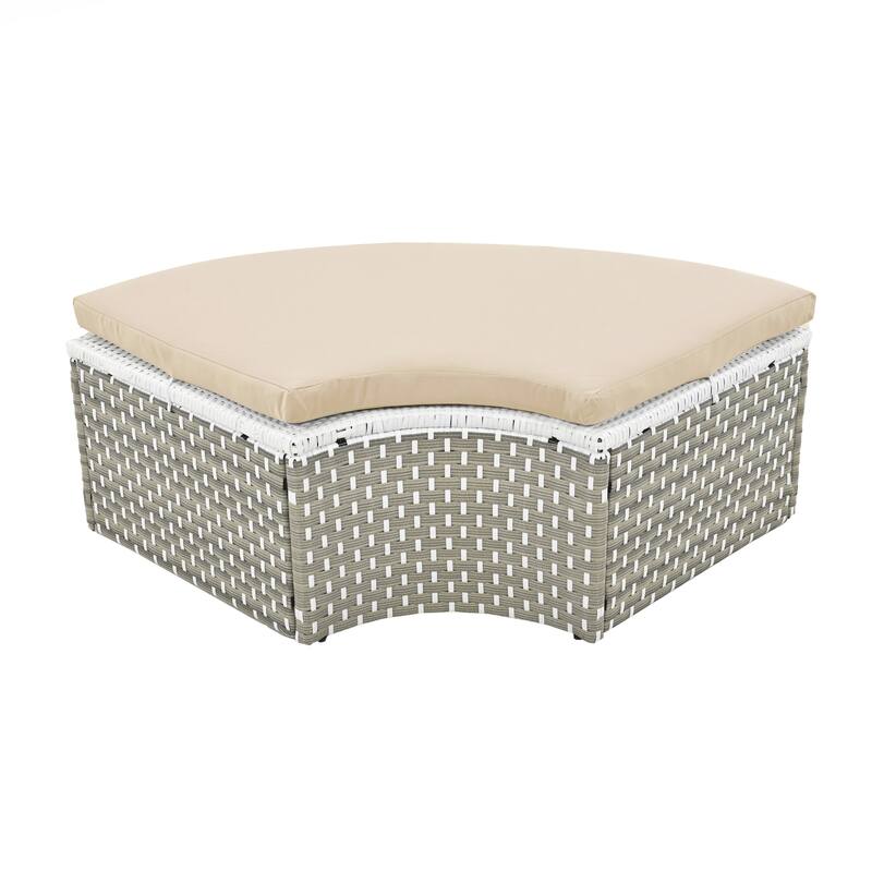 Patio Furniture Round Outdoor Sectional Sofa Set