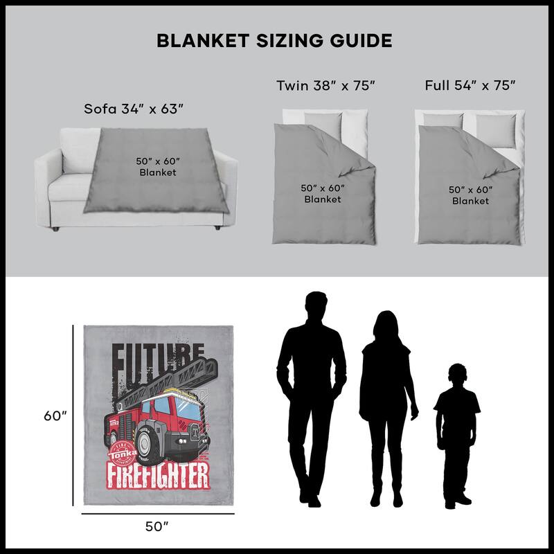 Hasbro Tonka Silk Touch Throw Blanket