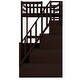 preview thumbnail 10 of 8, Twin Size Loft Bed with Staircase and Built-in Desk, Brown