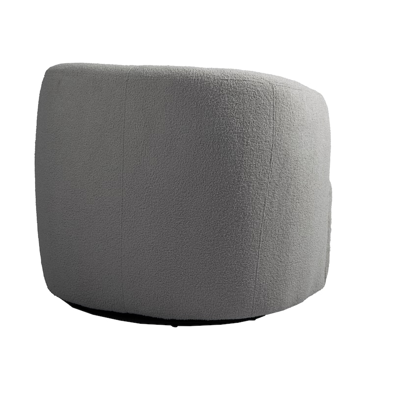 Single Accent Chair Teddy Swivel Barrel Chairs