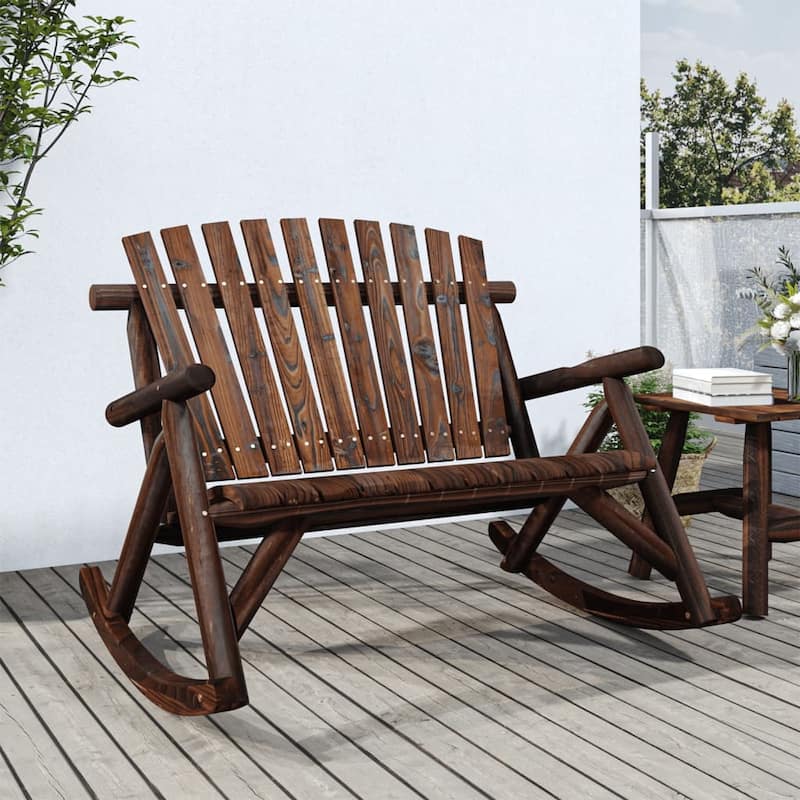 vidaXL Patio Chair 26.8"x33.9"x40.6" Solid Wood Spruce