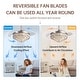 preview thumbnail 7 of 69, Sofucor 52Inch Low Profile Flush Mount Ceiling Fan with LED Light,3‑Blade Quiet Light Combo for Bedroom Kitchen Living Room