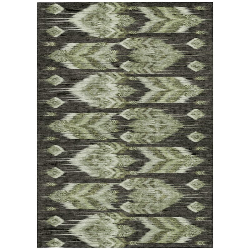 HomeRoots Southwestern Transitional Rectangle Outdoor Rug