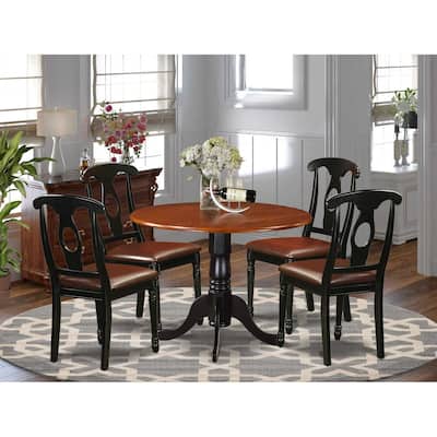 Kitchen Table Set 3 Piece - Dining Room Table with Chairs - Southwestern Style - HomeStock