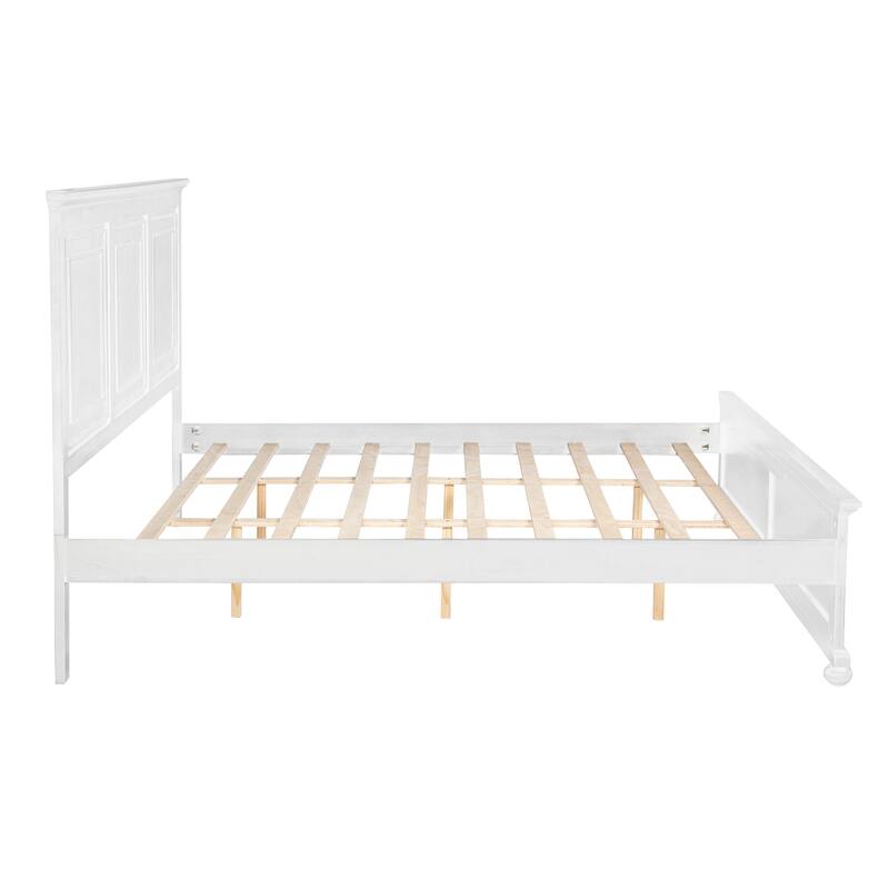 King Size Bed with Tall Headboard & Footboard