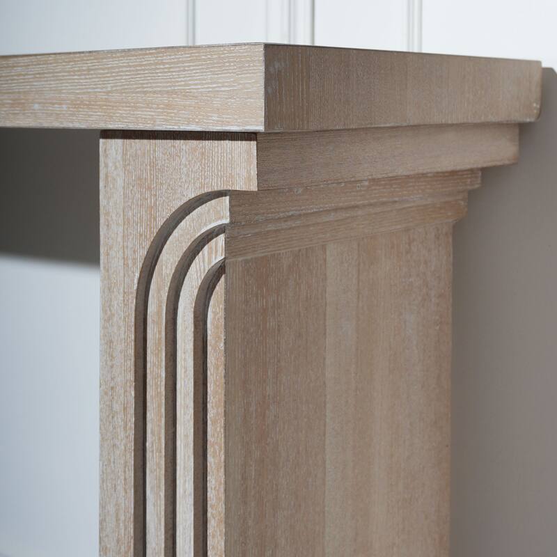 58" Engineered Wood Console Table with Slim Base