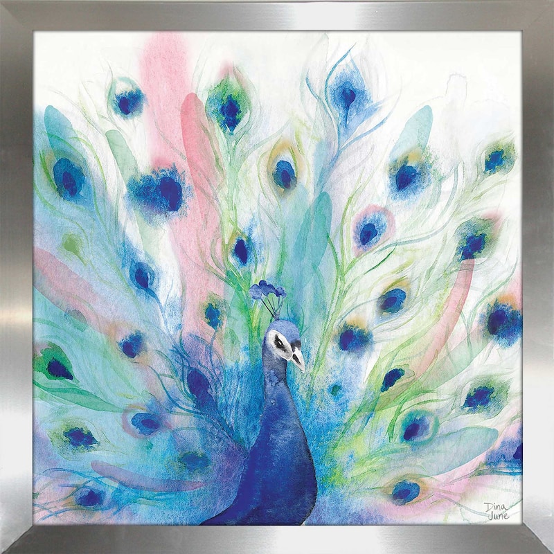"Peacock Glory IV" by Dina June Print on Acrylic.
