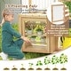 preview thumbnail 7 of 8, Natural Wooden Backyard Mud Kitchen for Kids with Real Water Play Sink Garden Cups and Cooking Set - 27" L x 11.5" W x 33.5" H