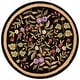 preview thumbnail 45 of 104, SAFAVIEH Handmade Chelsea Jalisa French Country Floral Wool Rug 4' Round - Black - Round
