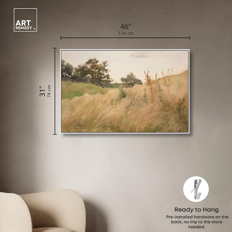 Cogon Grass Breeze I Canvas by Art Remedy