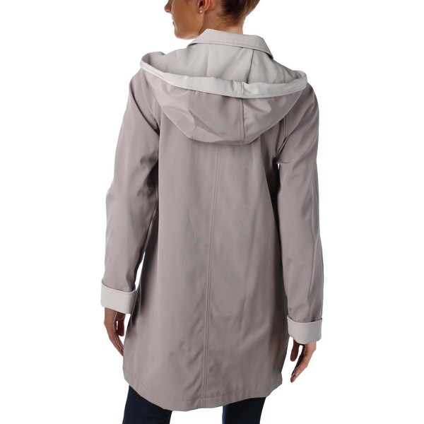 jones new york hooded raincoat
