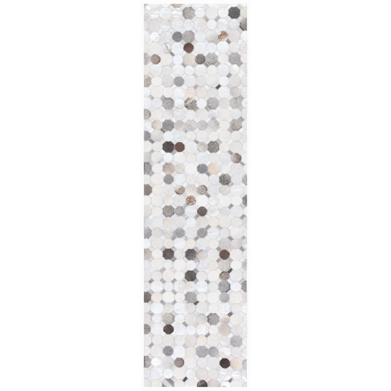 SAFAVIEH Flatweave Studio Leather Ivetta Modern Rug