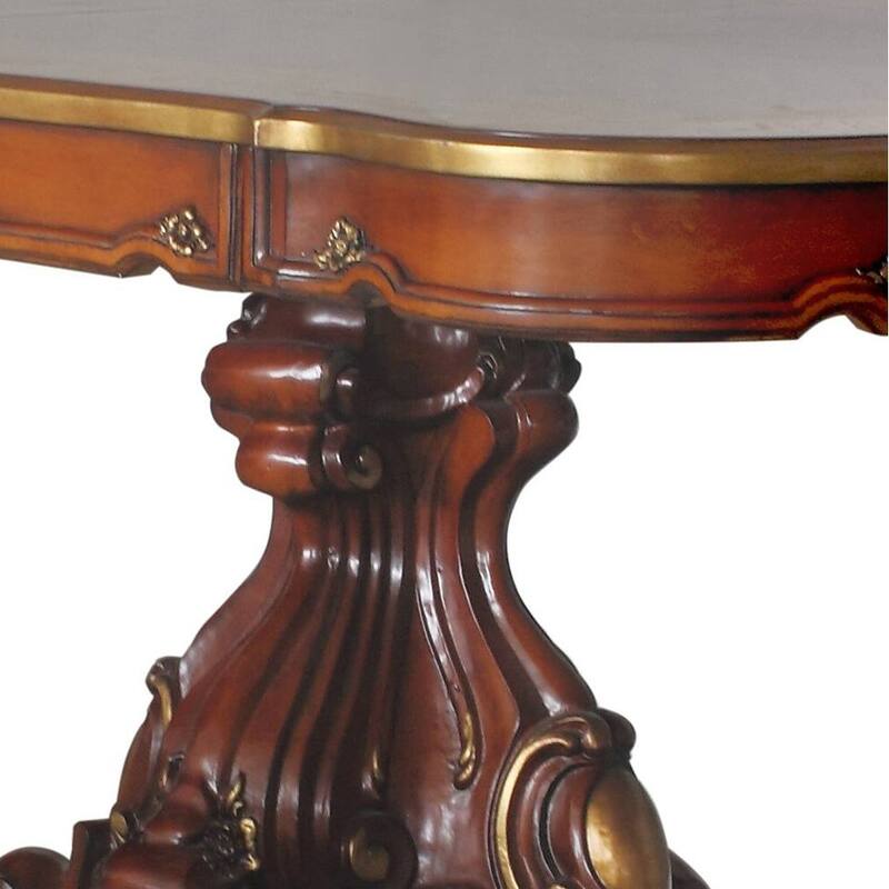 Deveraux Honey Oak Removable Leaf Dining Table