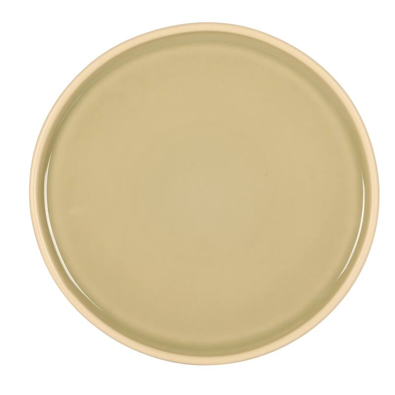 Gibson Elite - Made in Portugal - Port Gaia 10.2 Inch Dinner Plates Set of 4 - Reactive Glaze Dish Set