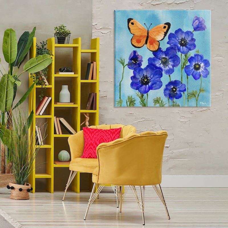 Stupell Poetic Monarch Butterfly Canvas Wall Art Design By Paul Brent