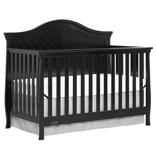 slide 2 of 14, Kaylin 5-in-1 Convertible Crib, Black Black