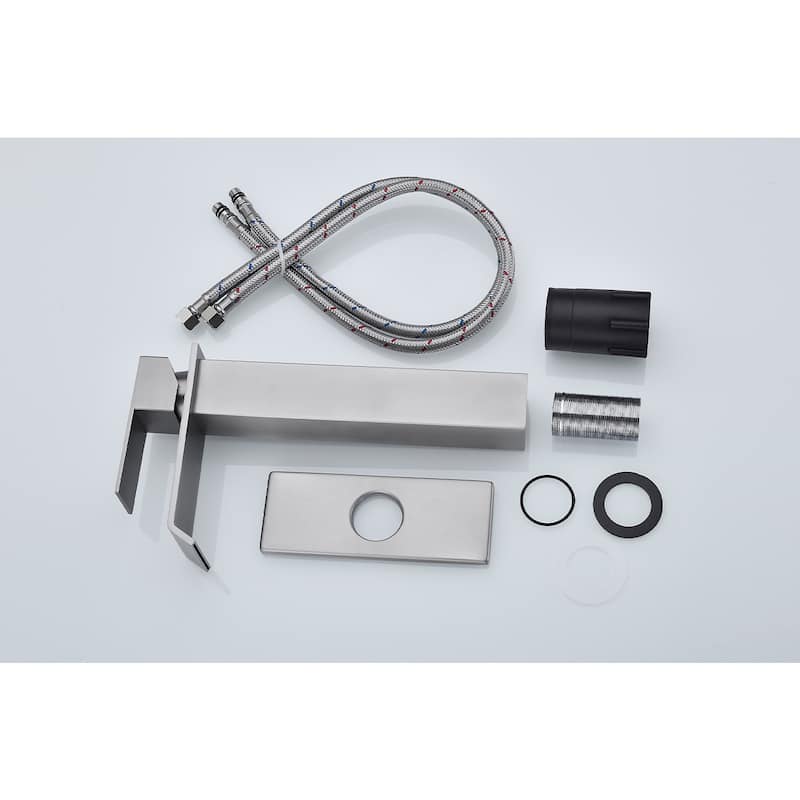 Waterfall Spout Single Handle Bathroom Sink Faucet