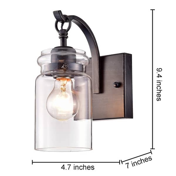 Anastasia Antique Black Single Light Wall Sconce