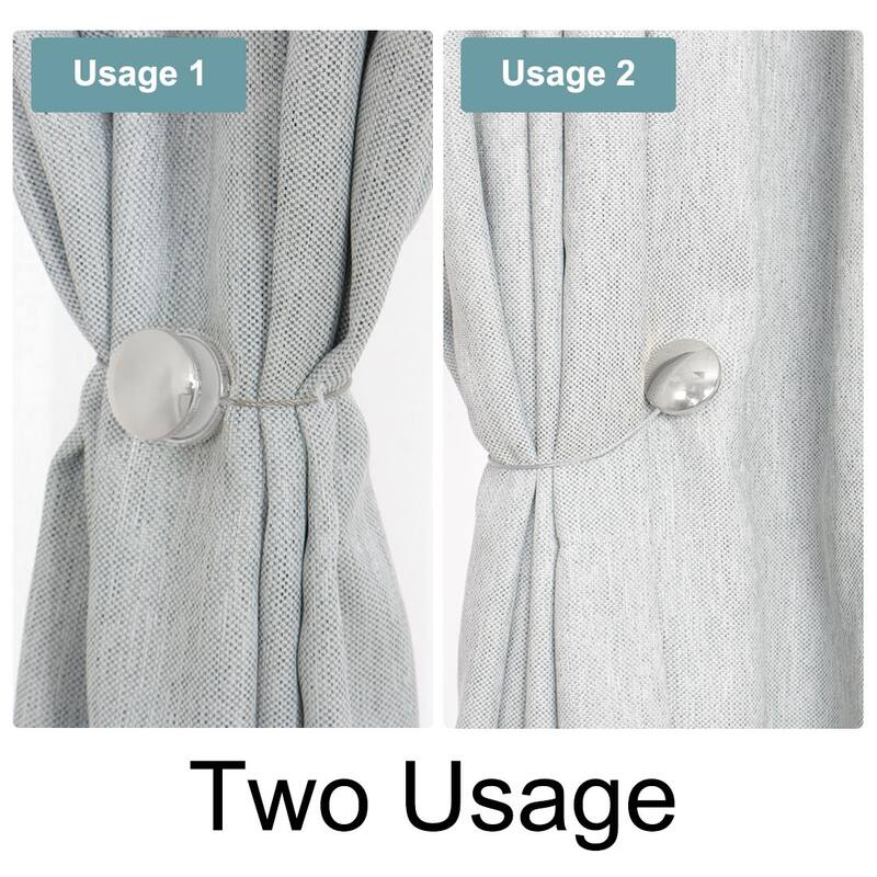 2pcs Magnetic Curtain Tiebacks 12.6" Holdback Curtain Holders