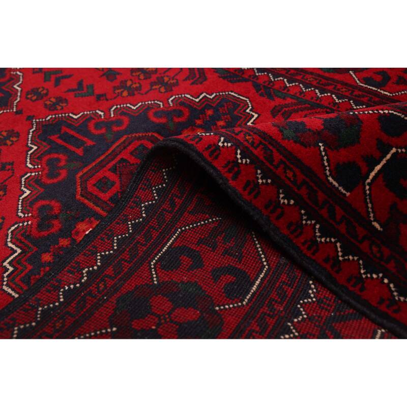 ECARPETGALLERY Hand-knotted Finest Khal Mohammadi Red Wool Rug - 2'8 x 9'7